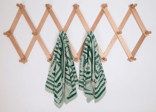 tea towel | serpent path - cotton flour sack snake kitchen dish cloth
