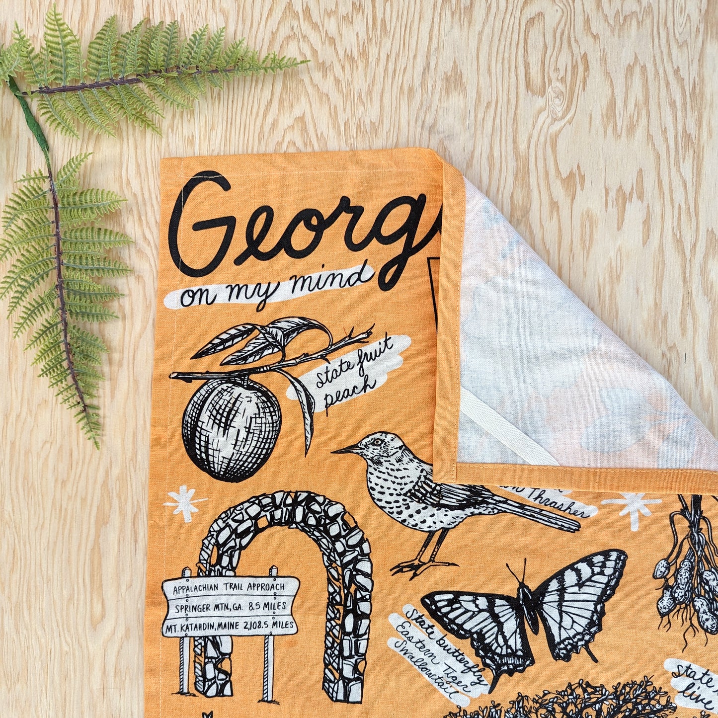 tea towel | Georgia symbols