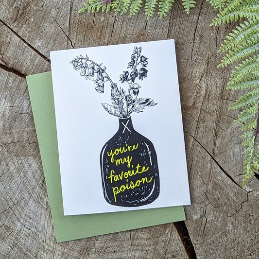 greeting card | you're my favorite poison - love Valentine Halloween