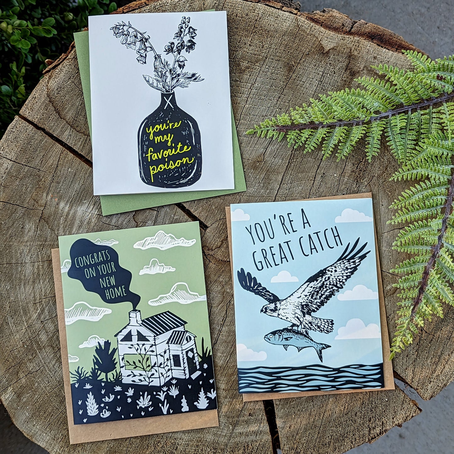 greeting card | you're a great catch - love Valentine friendship