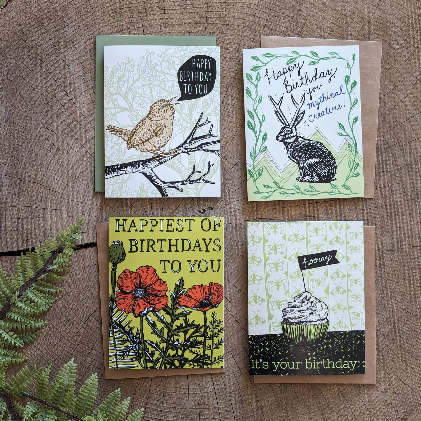 greeting card | happy birthday to you wren - bird