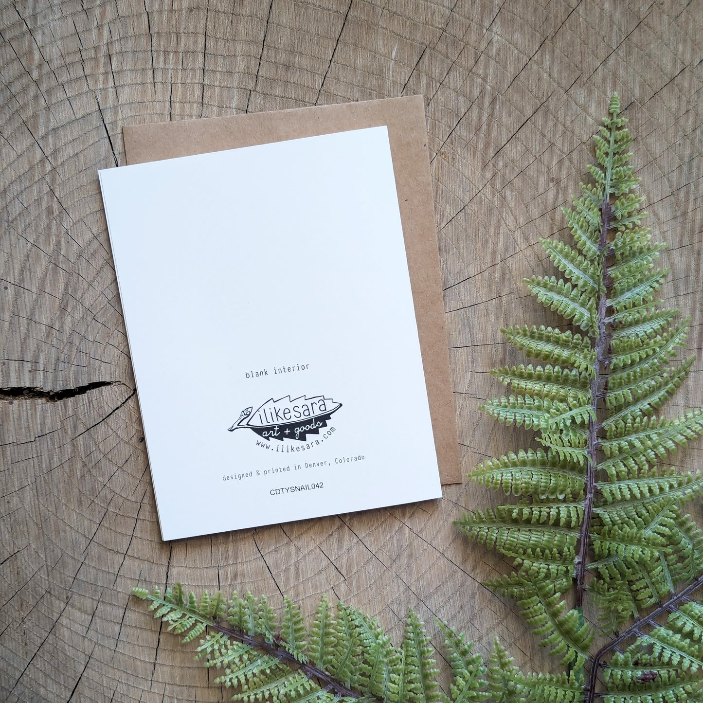 greeting card | thank you so much snail
