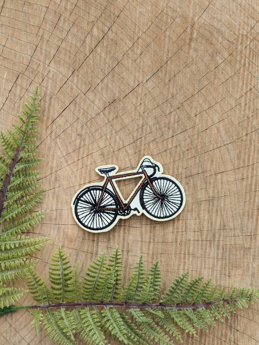 iron-on patch | road bike - 3.6" x 2.25"