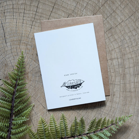 greeting card | belated birthday snail