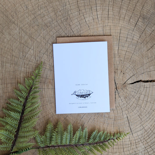 greeting card | blue birds - anytime friendship