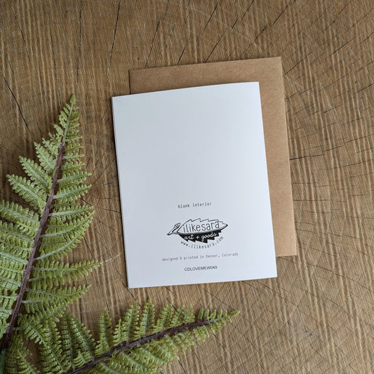 greeting card | i love mew - friendship cat