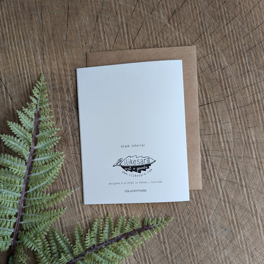 greeting card | i'm so lucky to have you - love rabbit Valentine