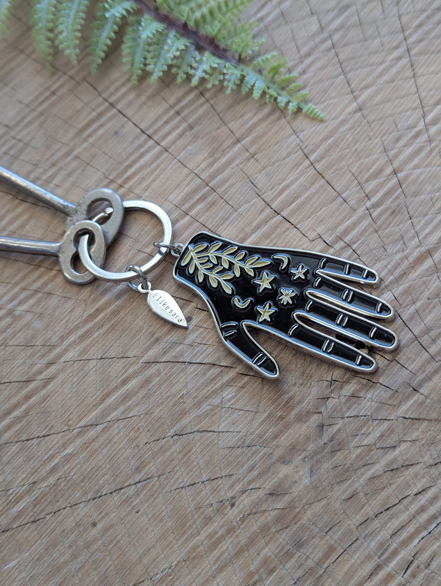 metal enamel keychain / purse charm | hand maker