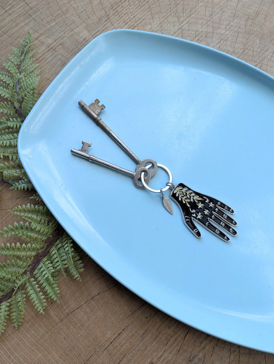 metal enamel keychain / purse charm | hand maker