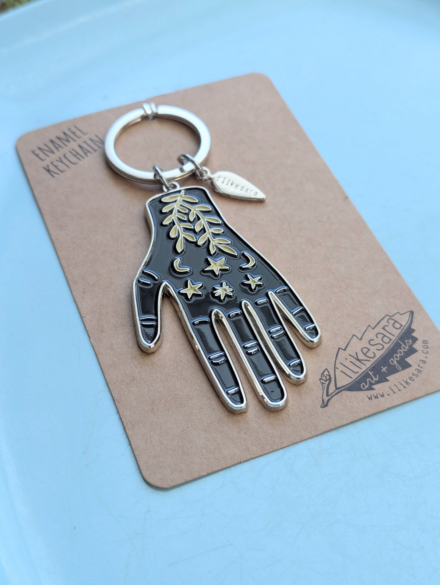 metal enamel keychain / purse charm | hand maker
