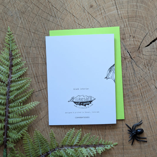 greeting card | the bats draw near - Halloween