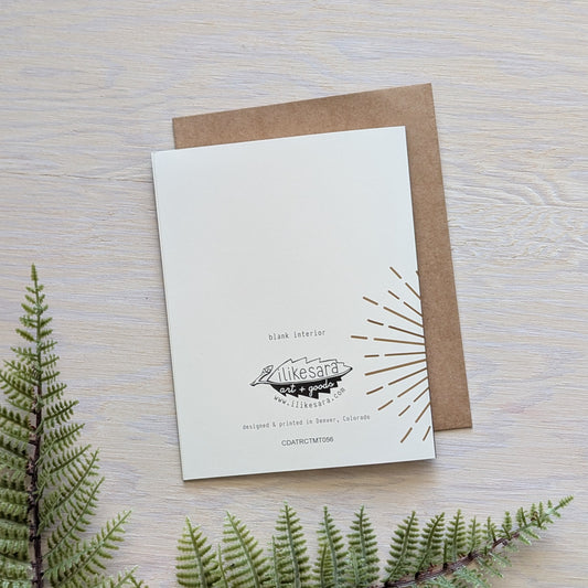 greeting card | i'm attracted to you moth - love card
