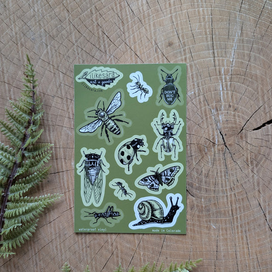 sticker sheet | insecta