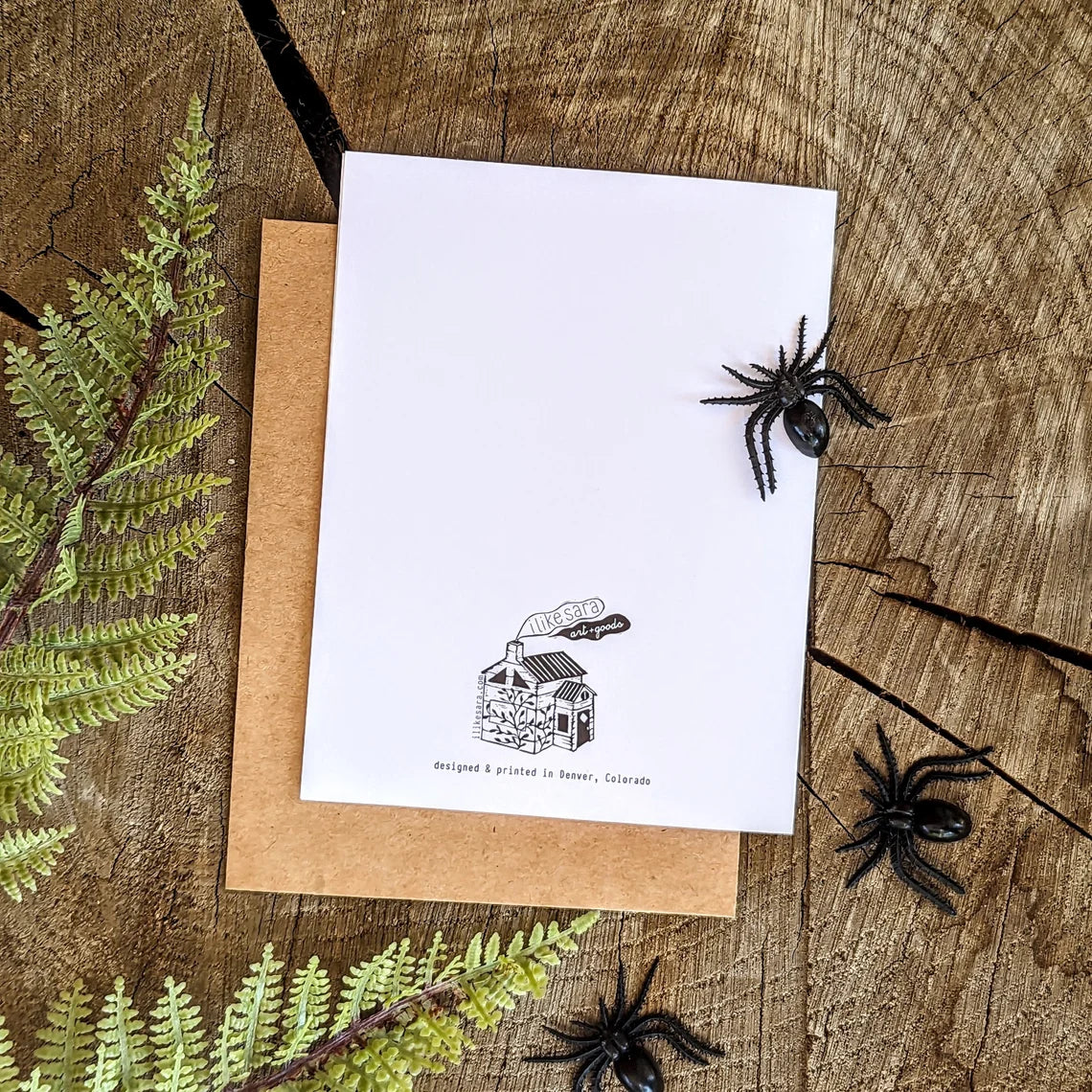greeting card | beware Halloween creatures - cat