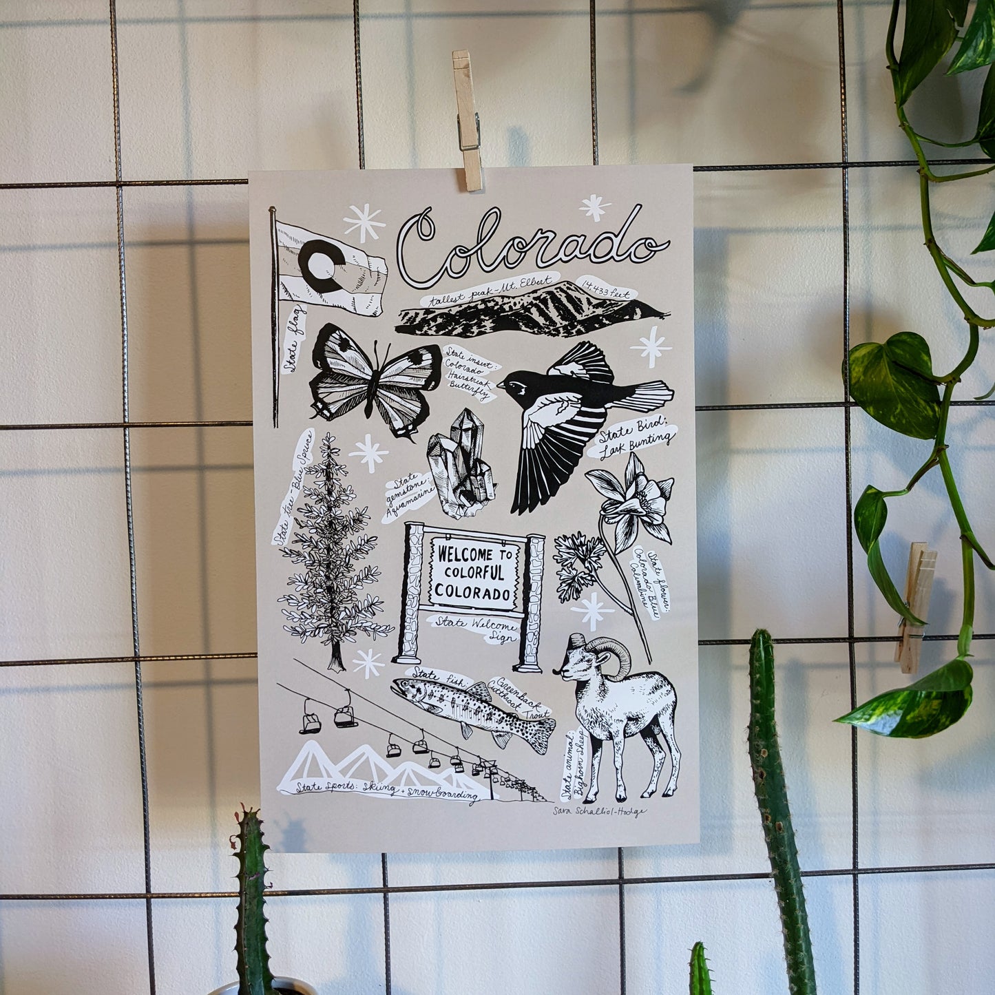 art print | colorado symbols