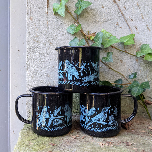 enamel mug | flying things