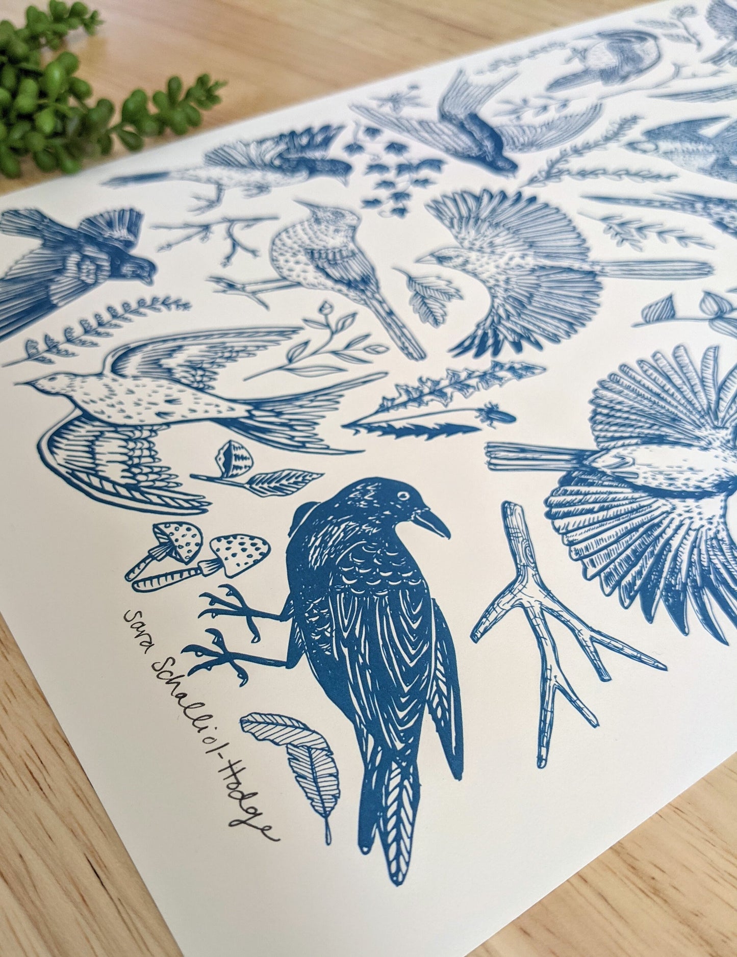 art print | blue birds