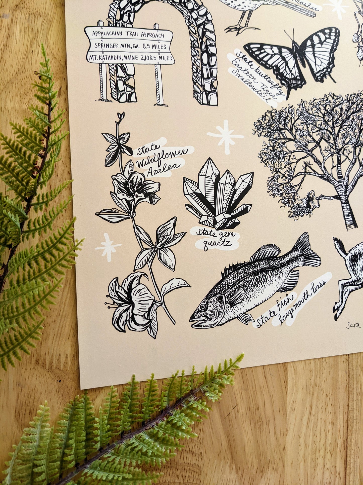 art print | Georgia symbols