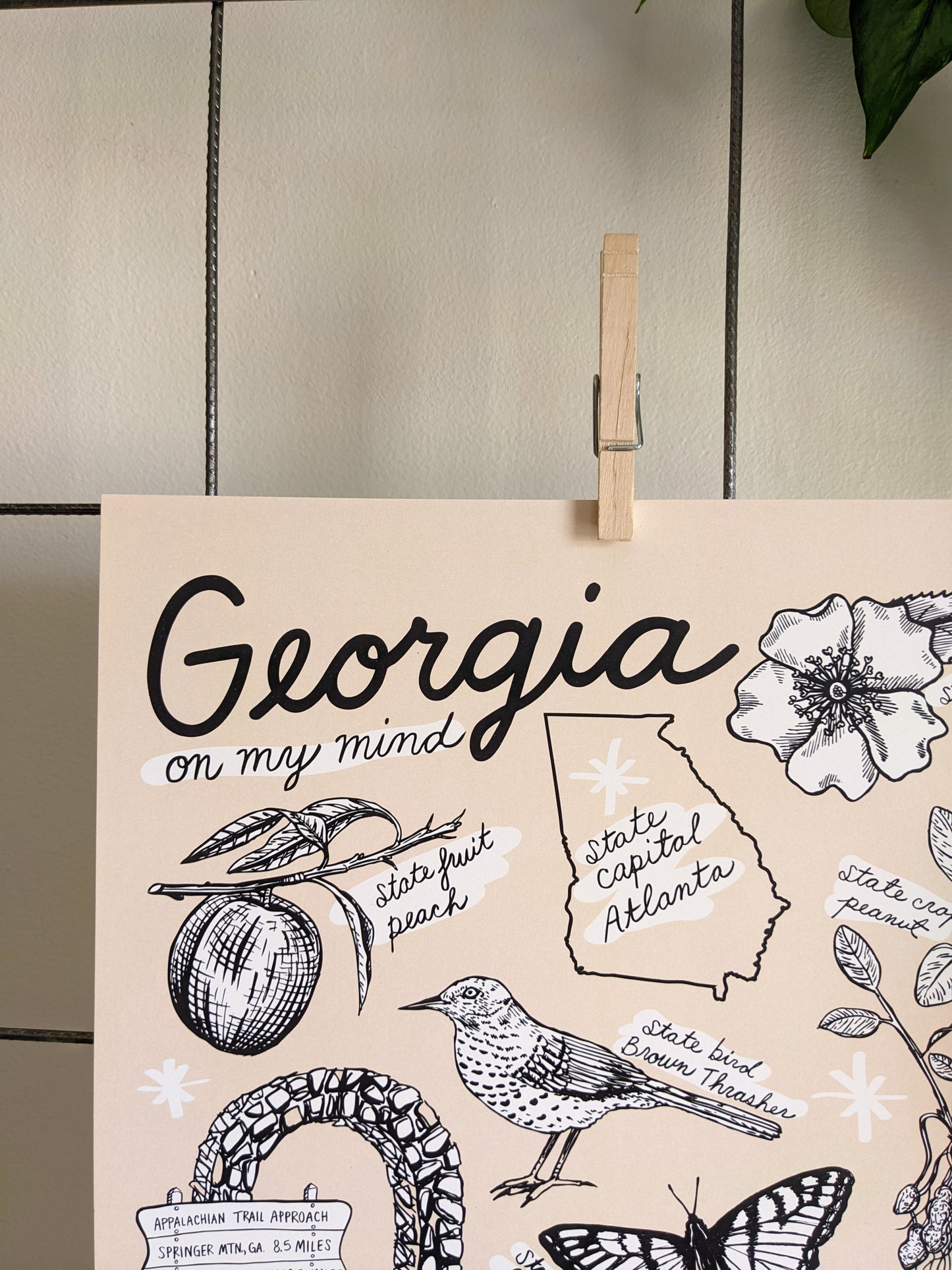 art print | Georgia symbols