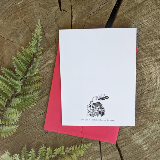 greeting card | cacti balloon - love friendship cactus Valentine