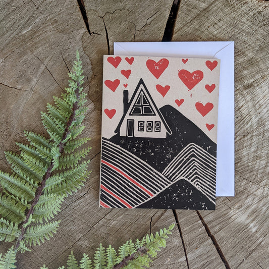 greeting card | cabin love - Valentine