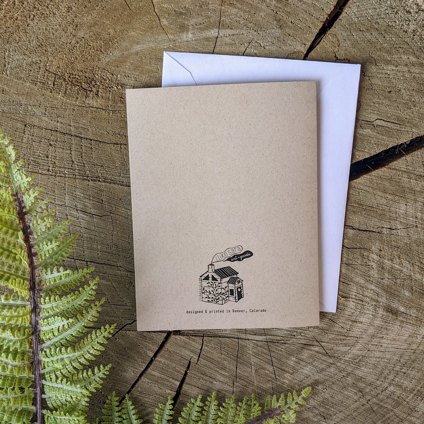 greeting card | good luck rabbit foot