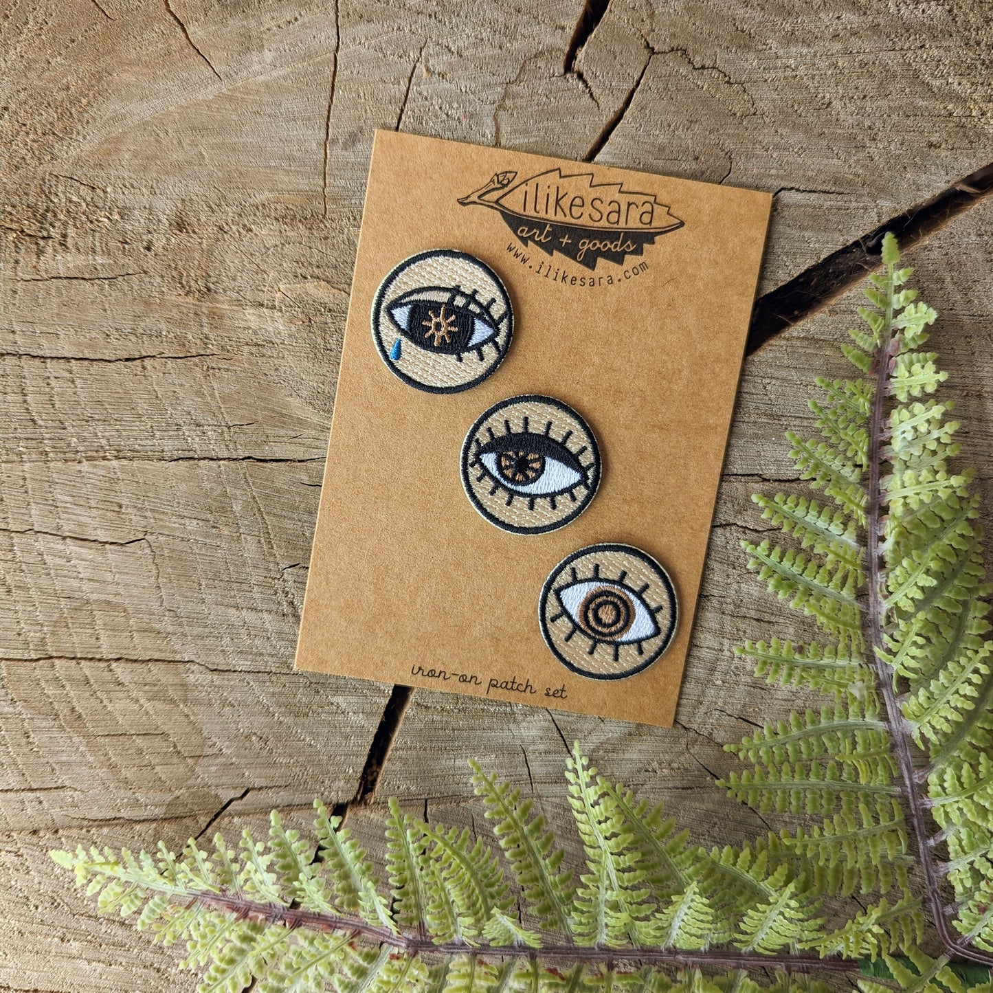 iron-on patch | eyeball 3 patch pack