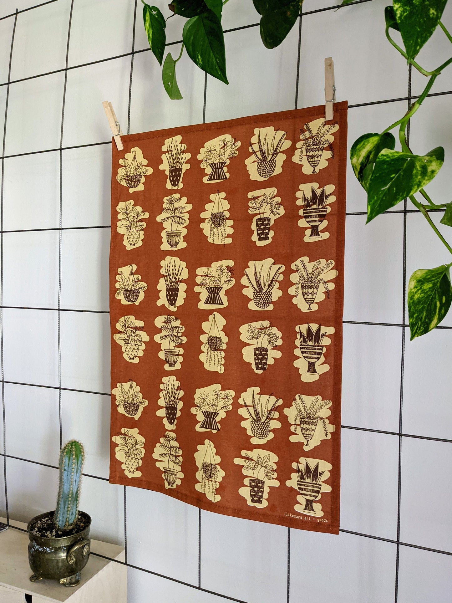 tea towel | houseplants