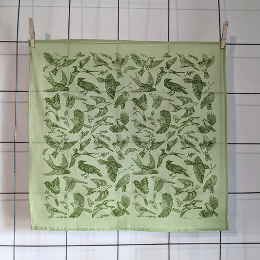 bandana | birds - green