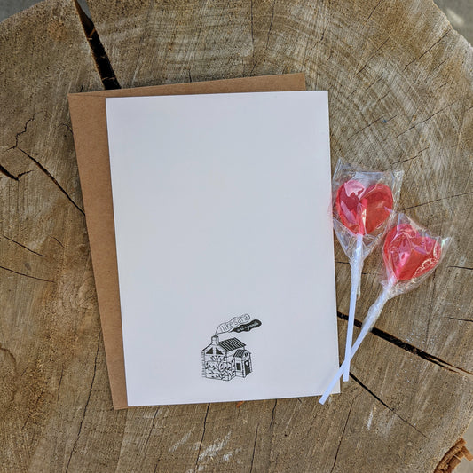 greeting card | never bug me valentine - insect love