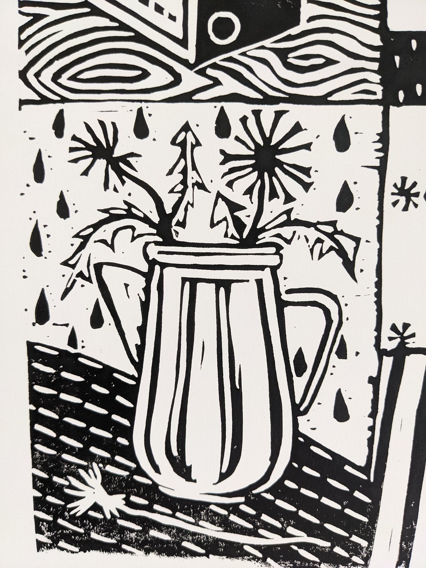handprinted blockprint | vessel