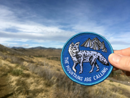 patch | the mountains are calling wolf