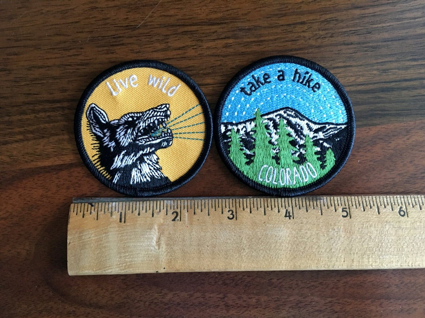 iron-on patch | take a hike Colorado - 2.5" round
