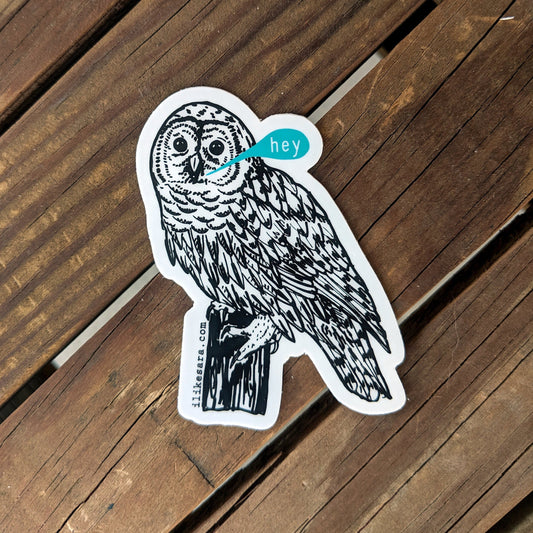 sticker | hey owl