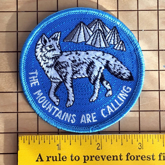 patch | the mountains are calling wolf