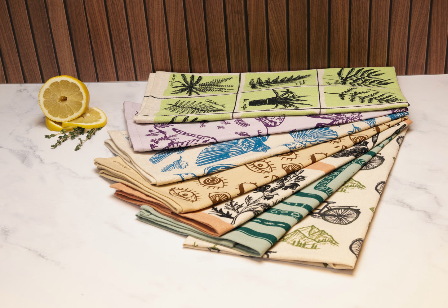 tea towel | eyeball - cotton flour sack eyes kitchen dish cloth