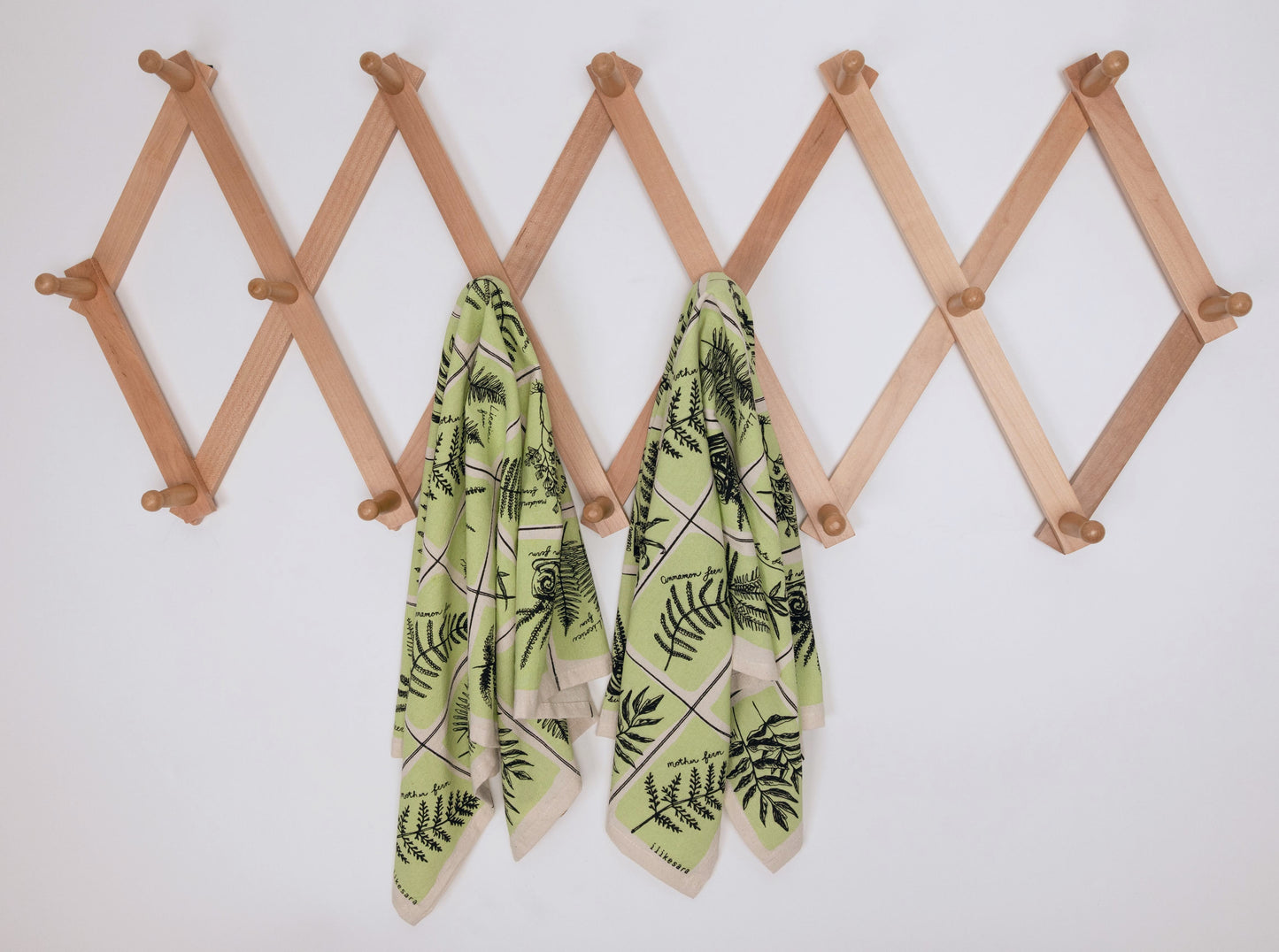 tea towel | fern specimens - cotton flour sack kitchen dish cloth