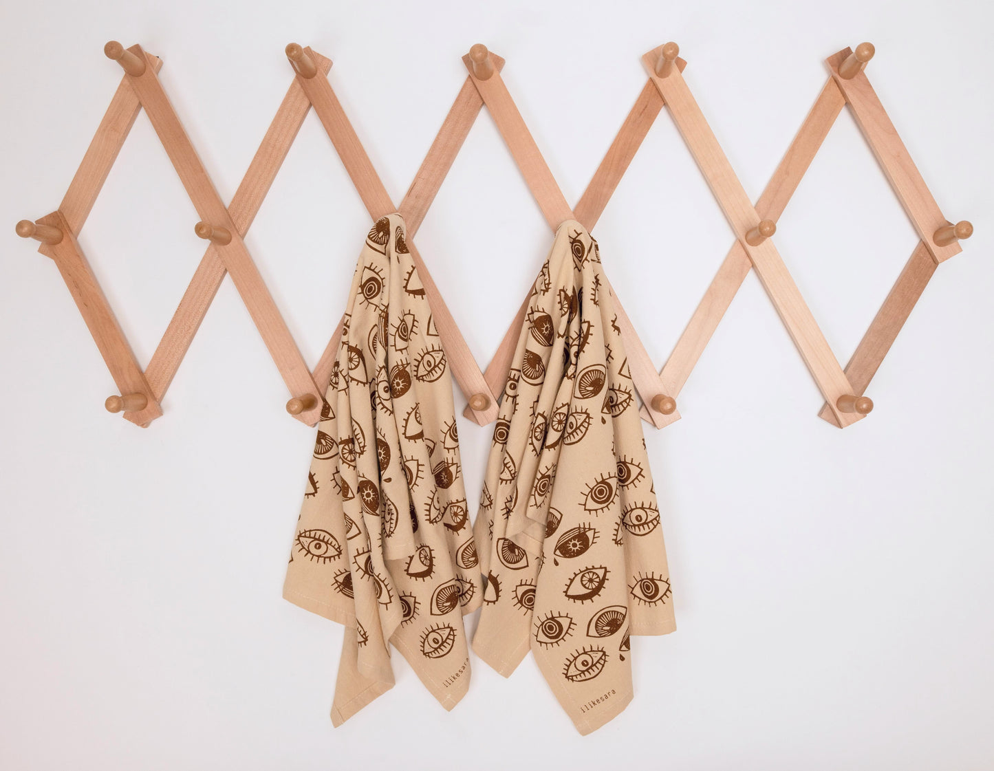 tea towel | eyeball - cotton flour sack eyes kitchen dish cloth