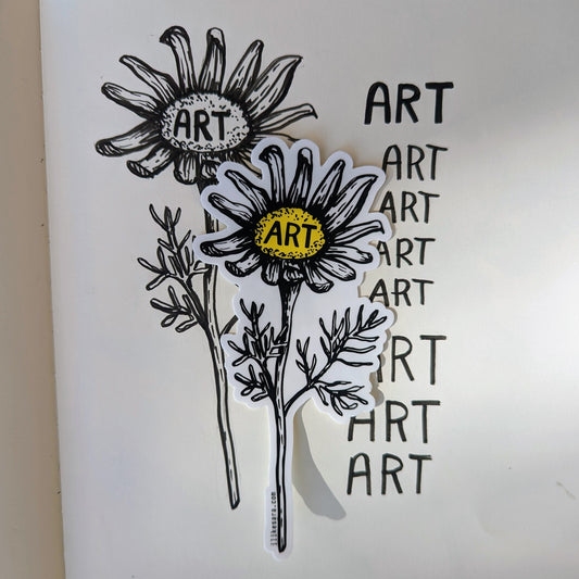 sticker | art daisy