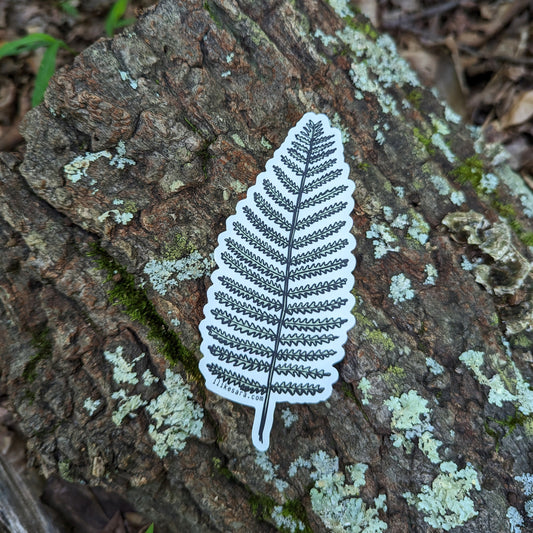 sticker | wood fern - waterproof uv-resistant vinyl plant decal