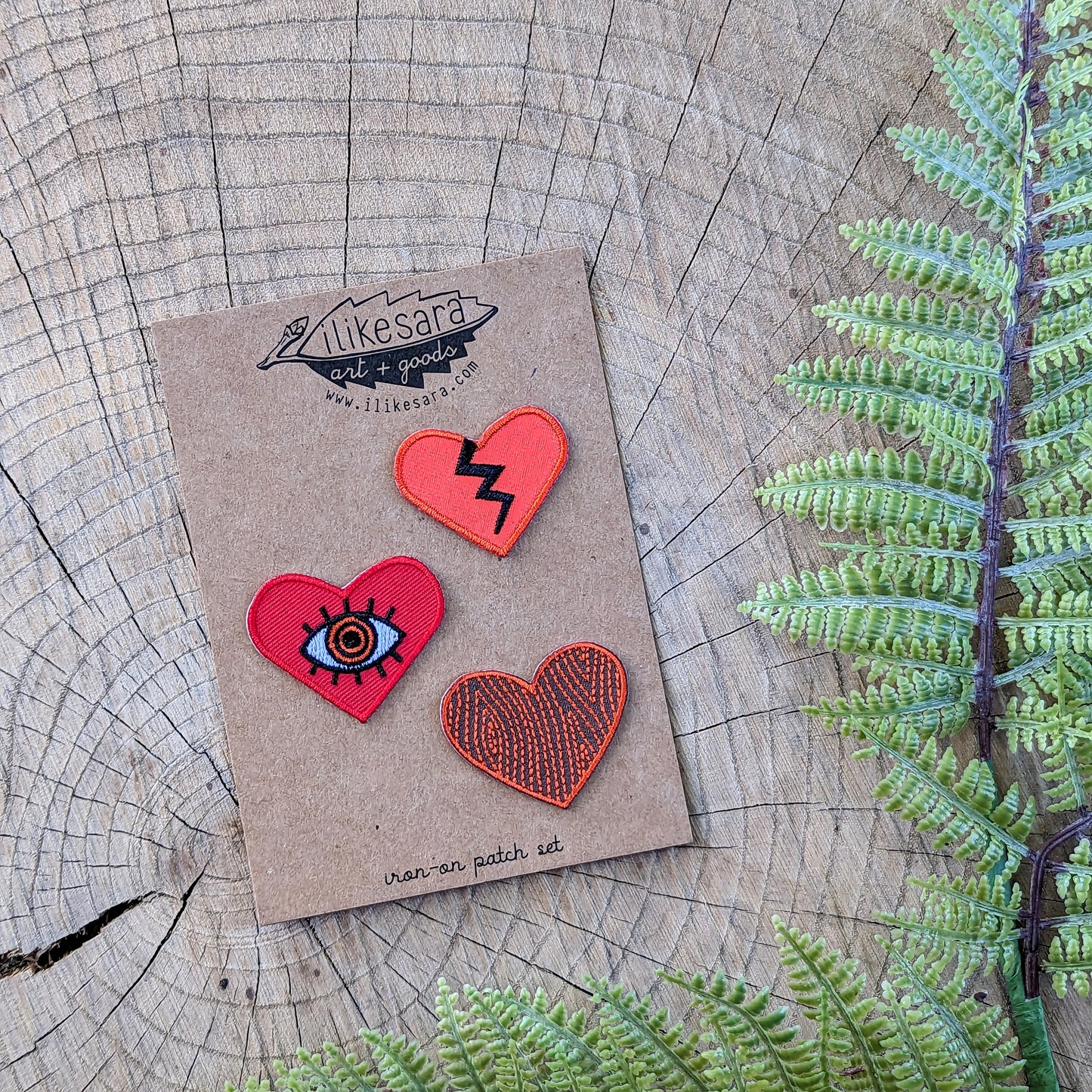 patch | heart 3-pack