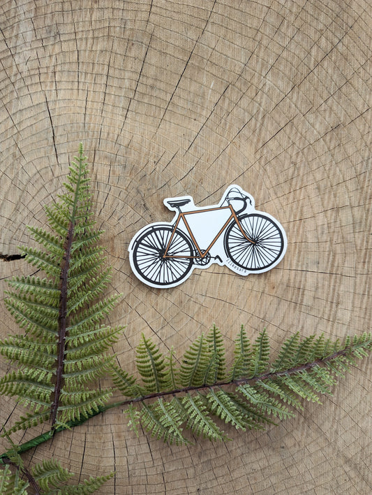 sticker | road bike - waterproof uv-resistant vinyl bicycle decal