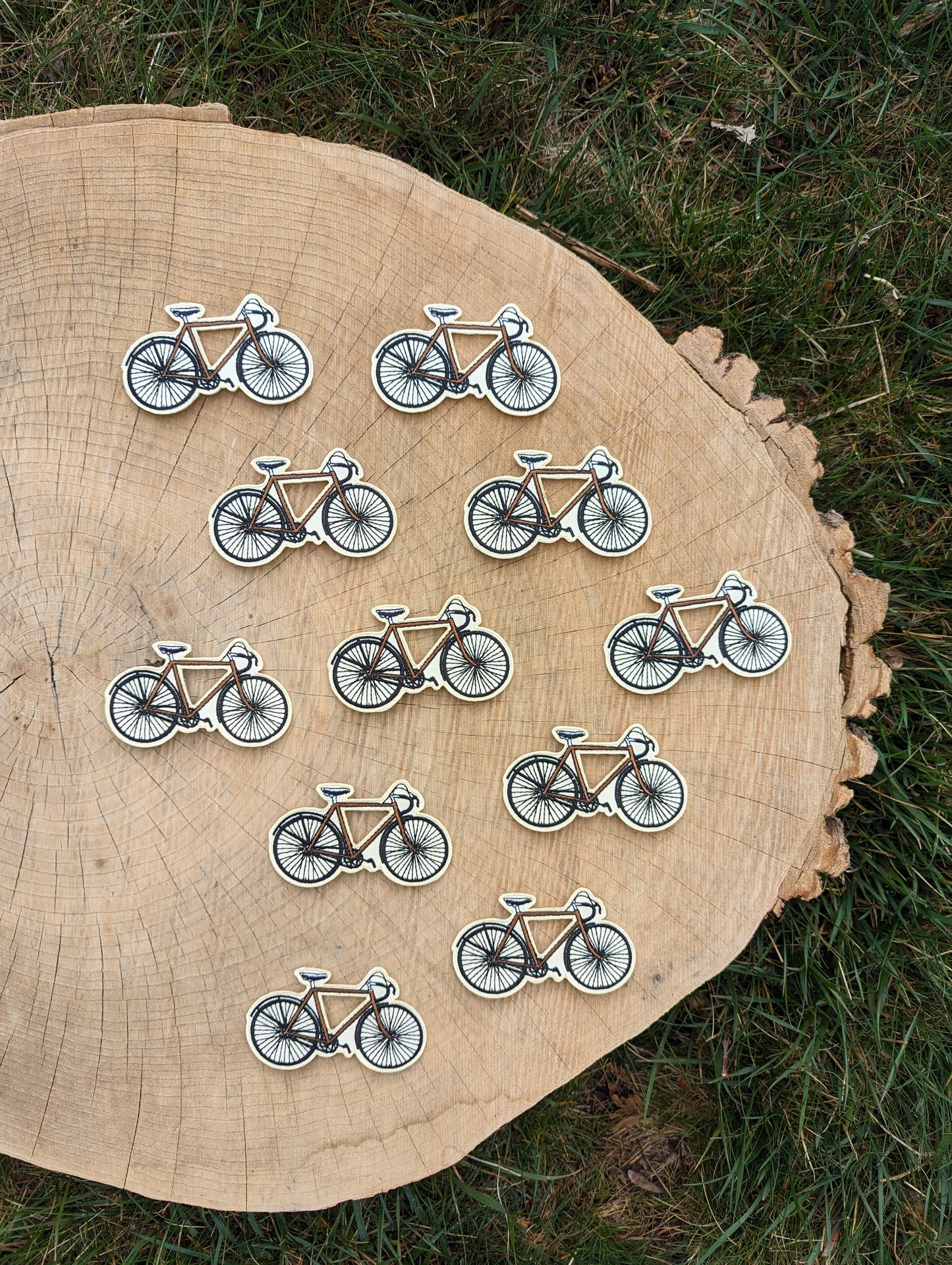 iron-on patch | road bike - 3.6" x 2.25"