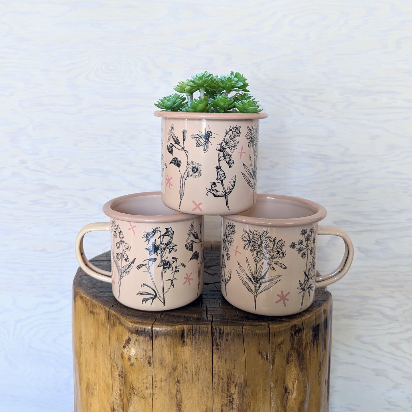 enamel mug | fatal florals