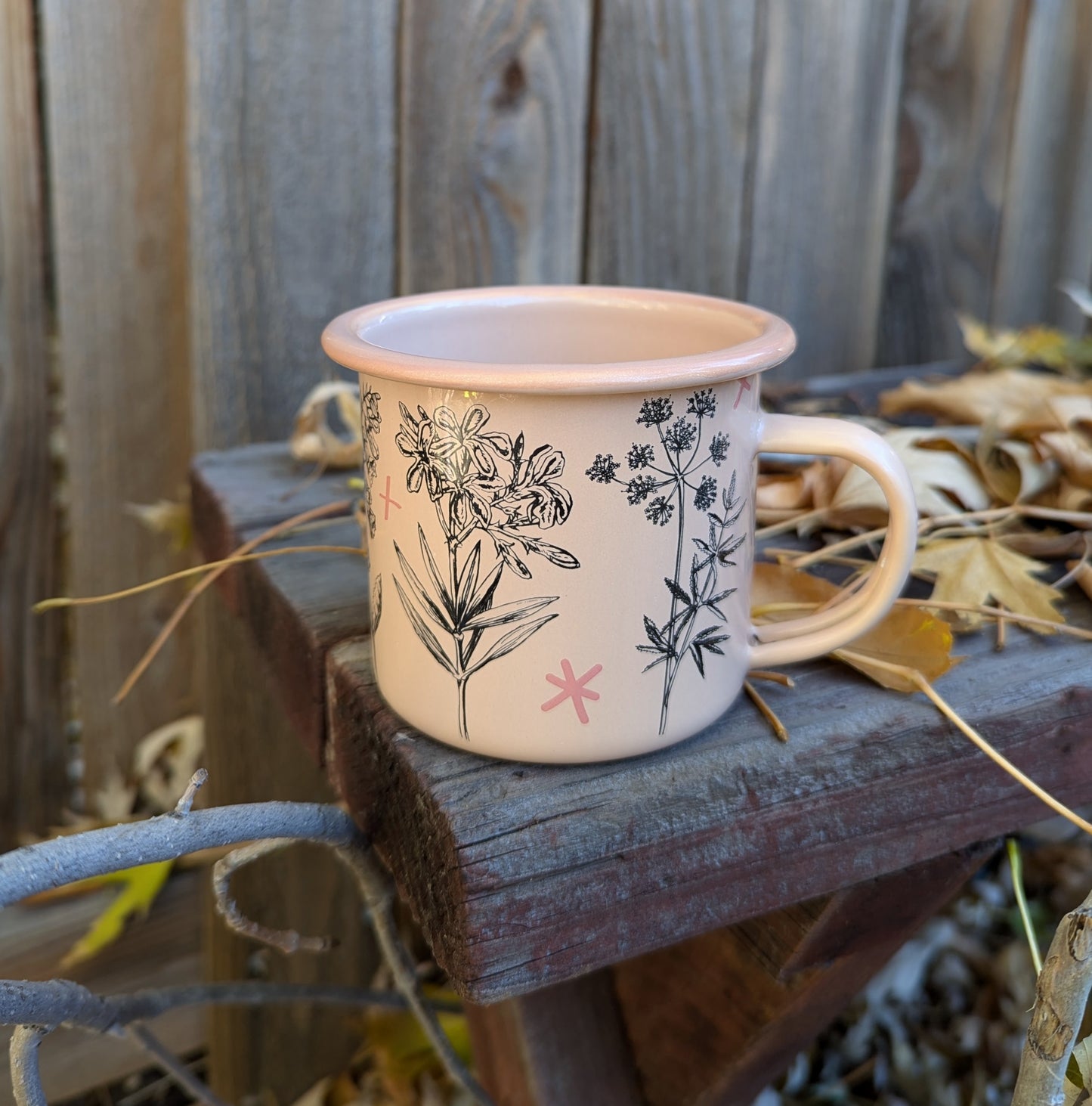 enamel mug | fatal florals