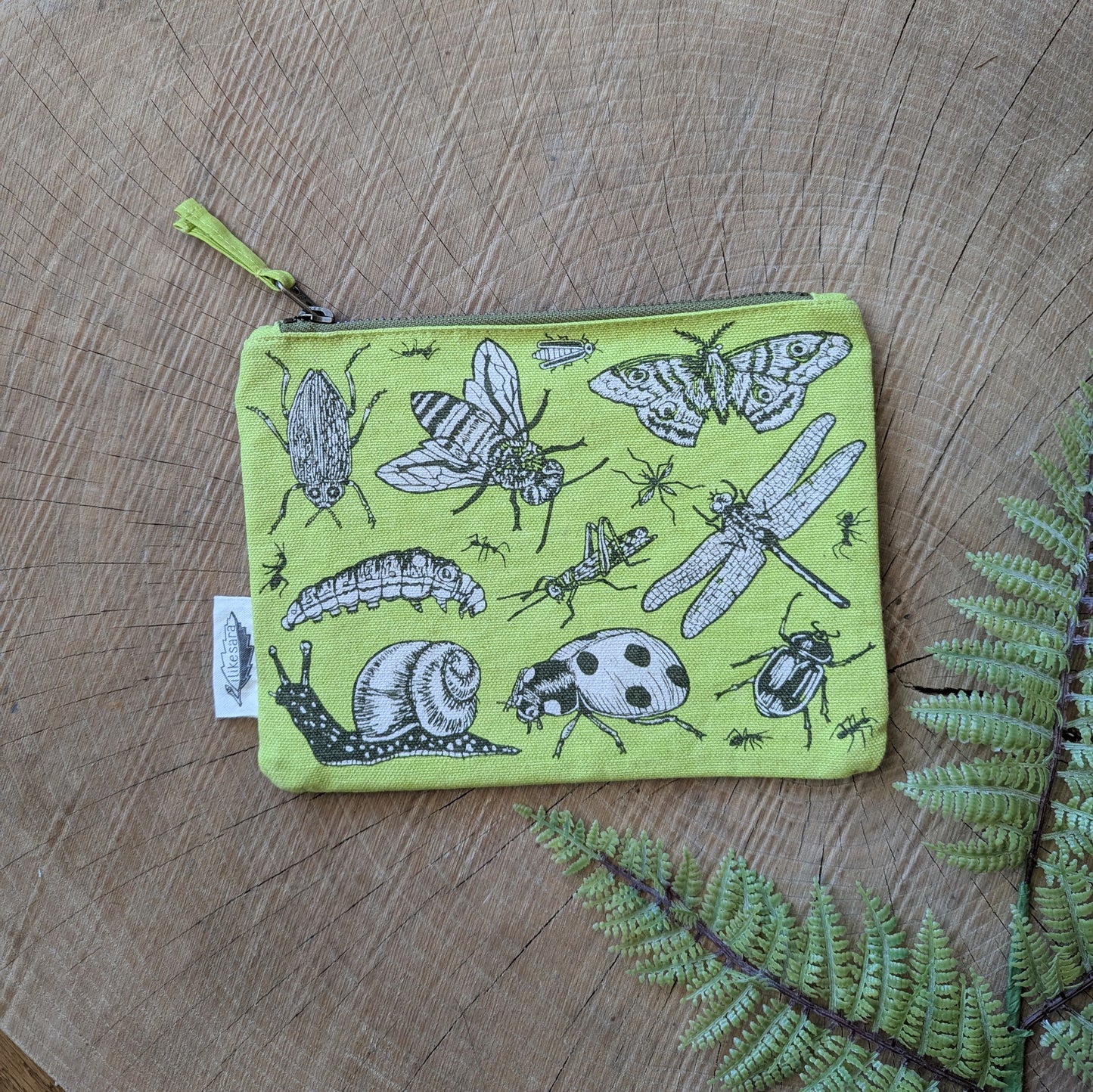 zippered pouch | insecta