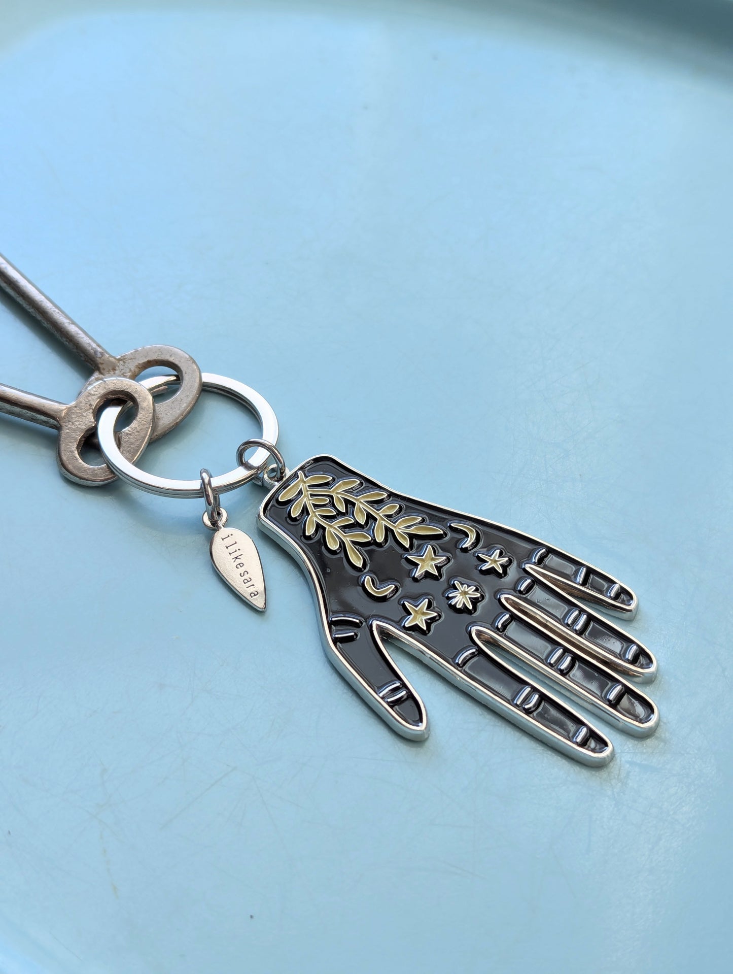 metal enamel keychain / bag charm | hand maker