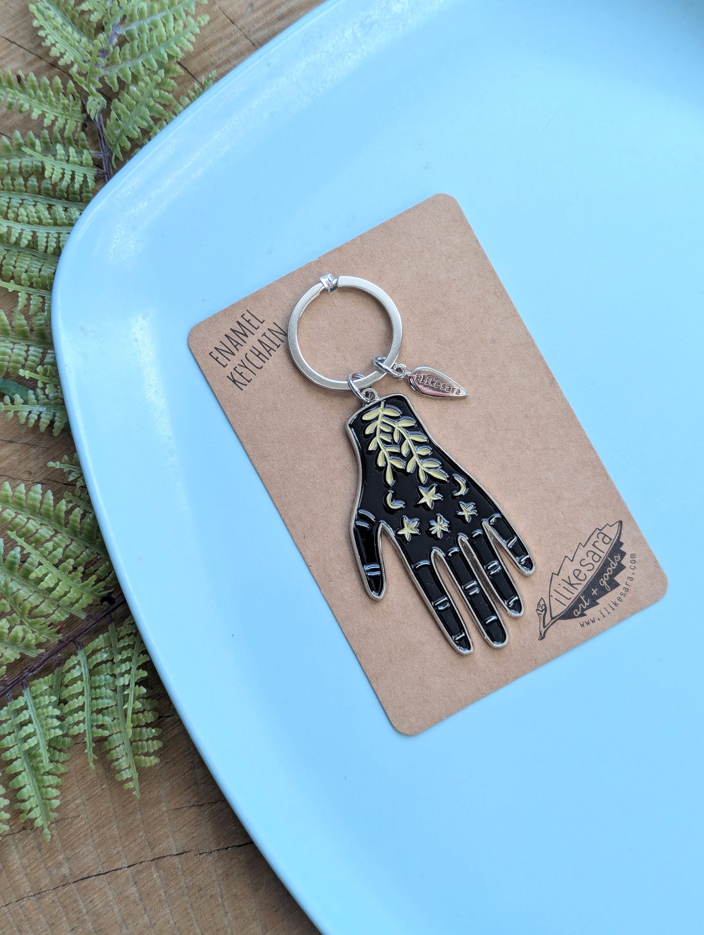 metal enamel keychain / bag charm | hand maker