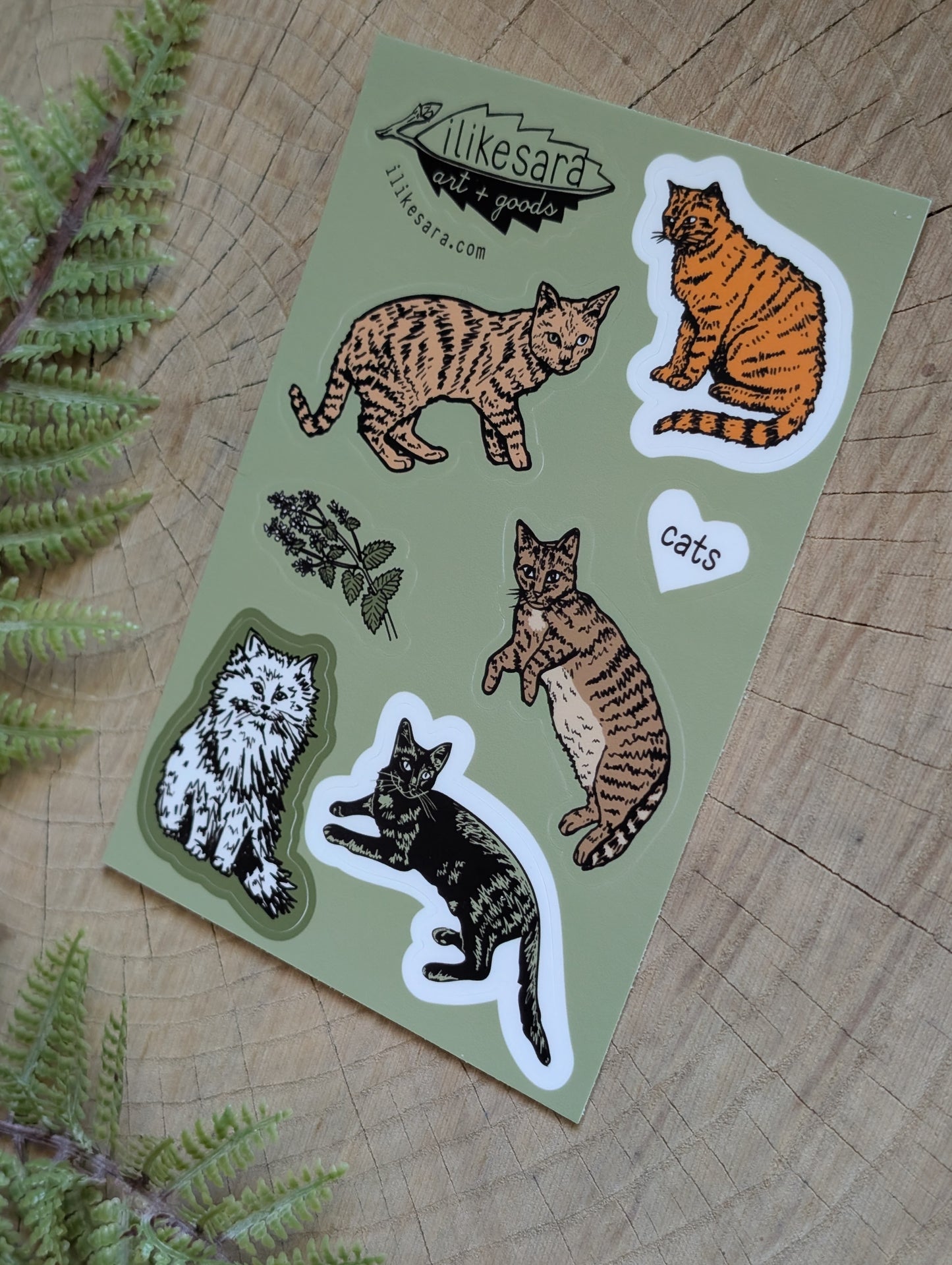 sticker sheet | cats  - waterproof uv-resistant vinyl kitty stickers