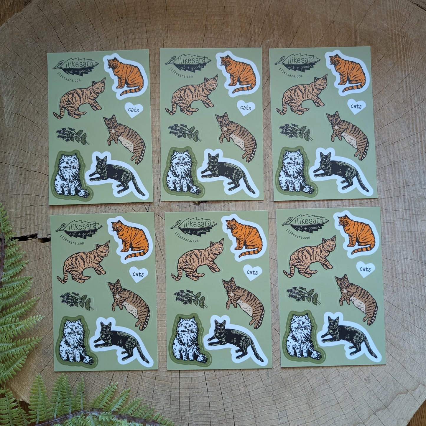 sticker sheet | cats  - waterproof uv-resistant vinyl kitty stickers